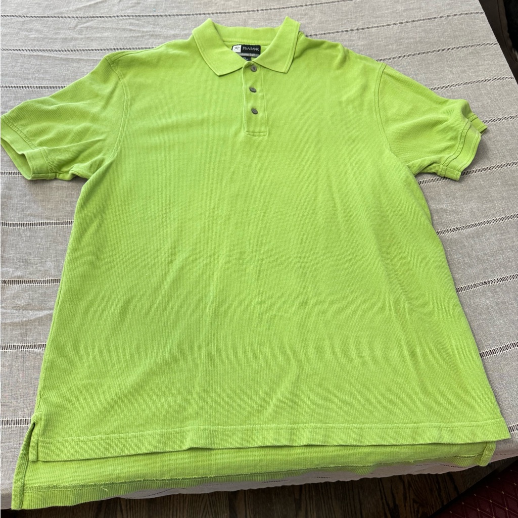 Jos A Bank Mens Leadbetter Golf Polo Lime Green